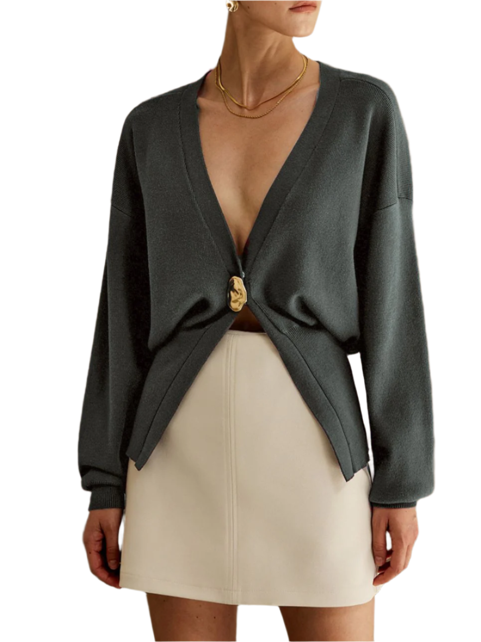Chiara - Luxe Cardigan met Gouden Knoopjes