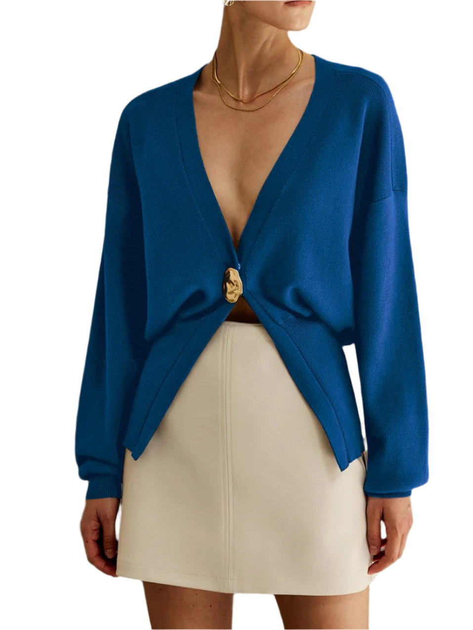 Chiara - Luxe Cardigan met Gouden Knoopjes