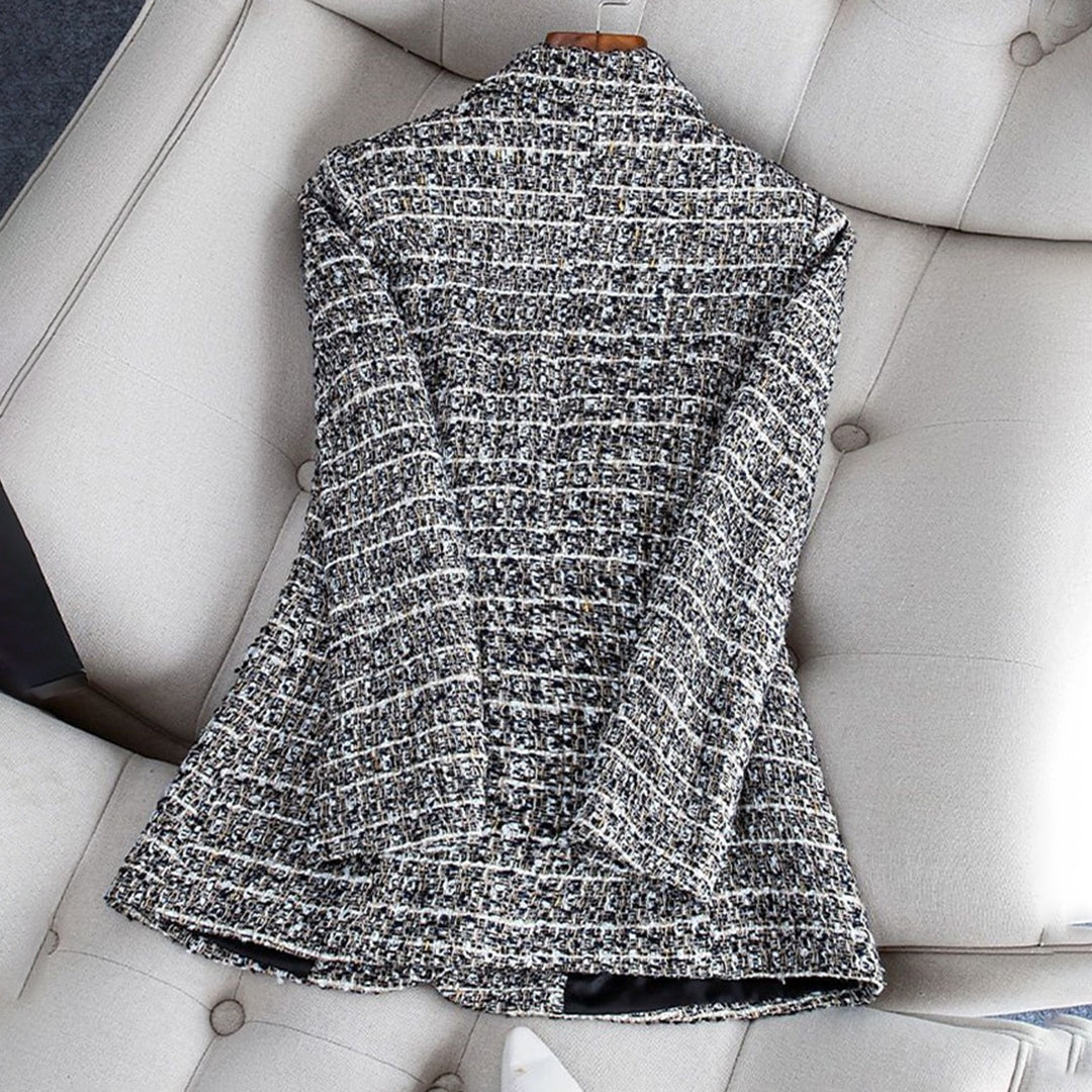 Bente – geruite blazer met getailleerde pasvorm