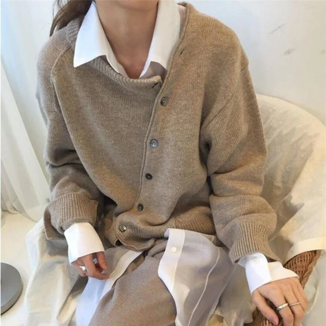 Kaitlin – cardigan vest van polyester