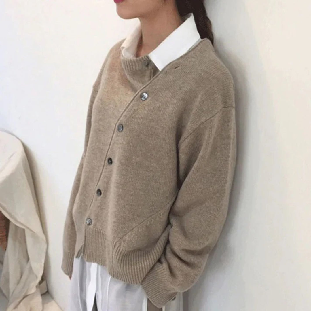 Kaitlin – cardigan vest van polyester