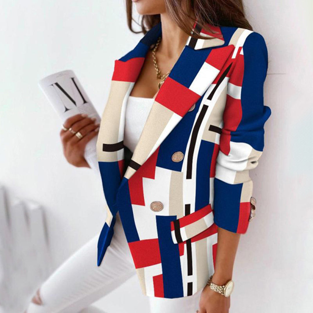Louise – geruite blazer met voering
