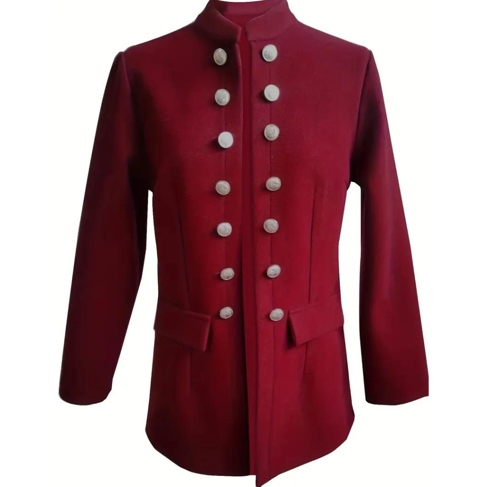 Elise – katoenen getailleerde blazer met druk knopen