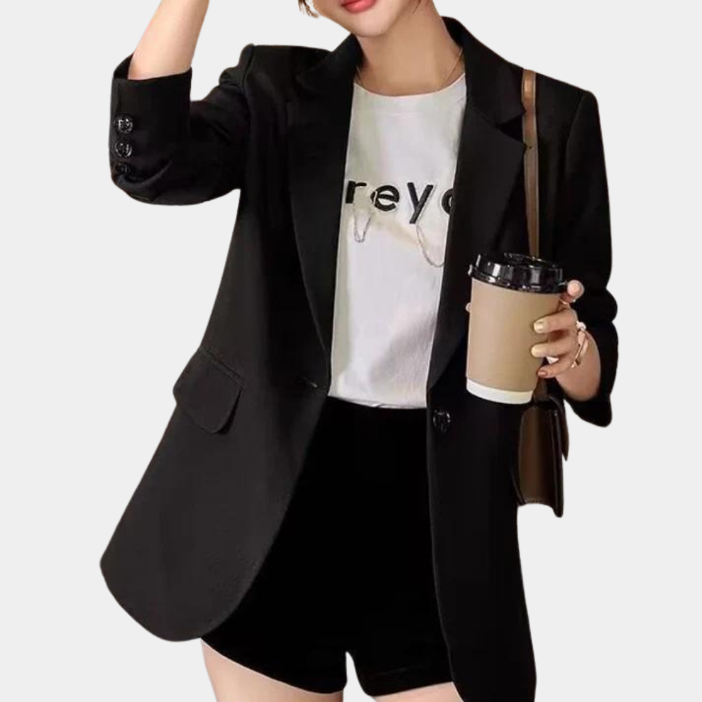 Ulicia – dames blazer met casual pasvorm en luchtige stof