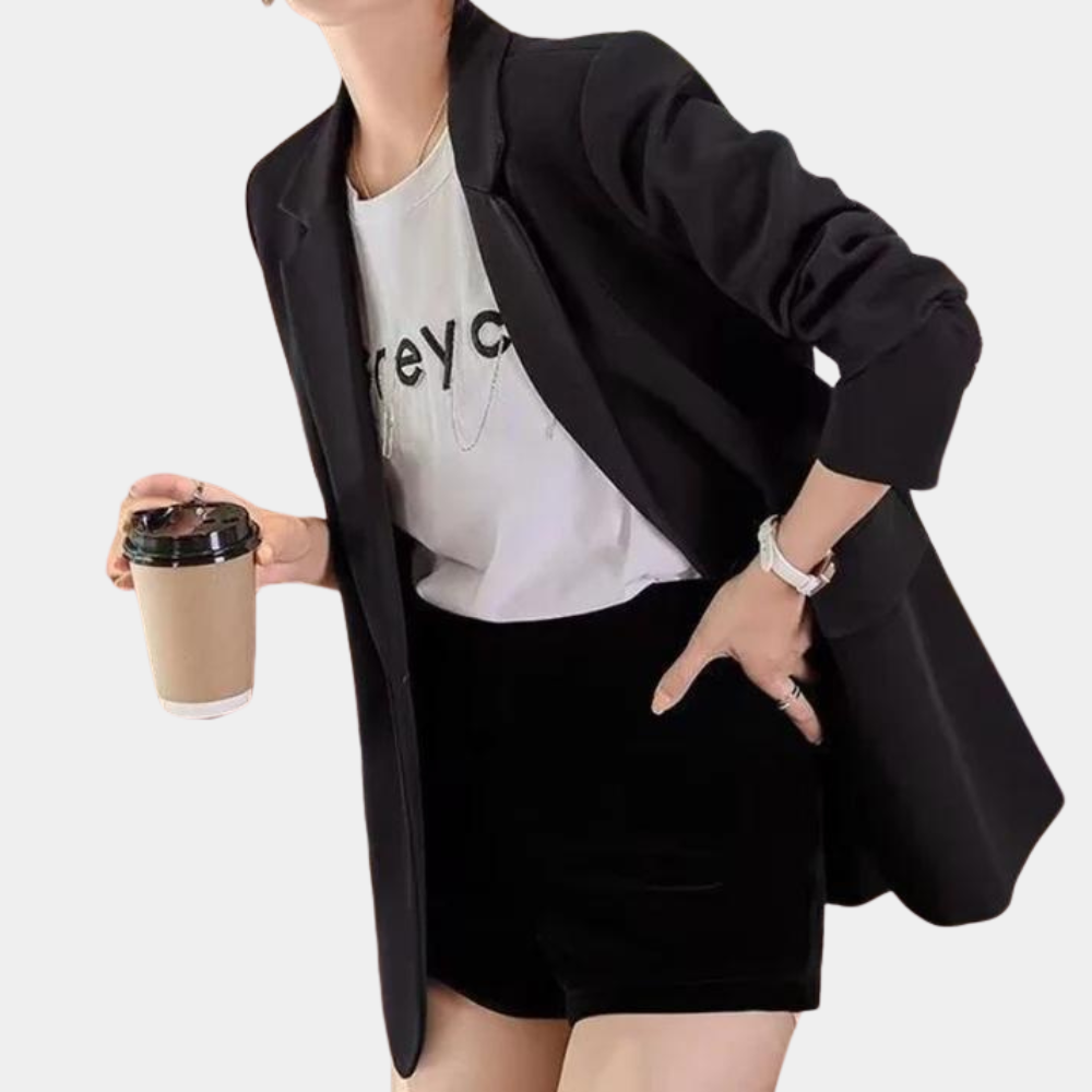 Ulicia – dames blazer met casual pasvorm en luchtige stof