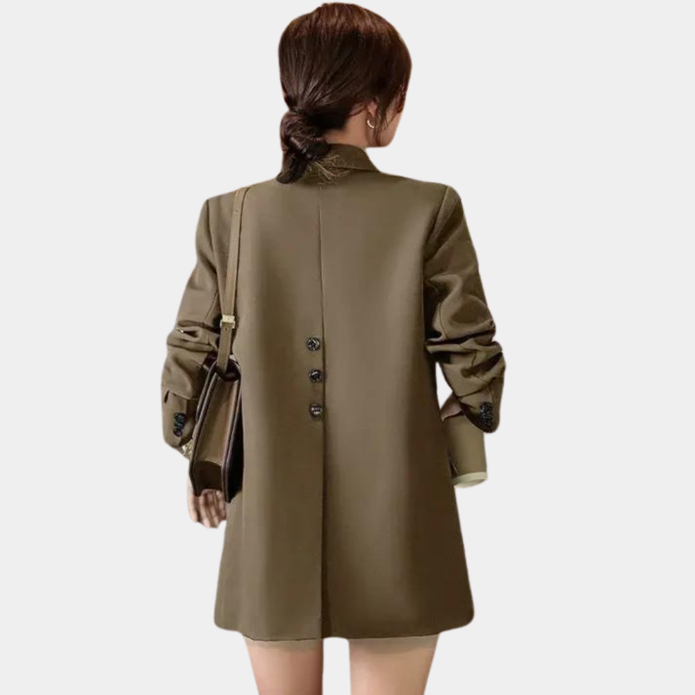 Ulicia – dames blazer met casual pasvorm en luchtige stof