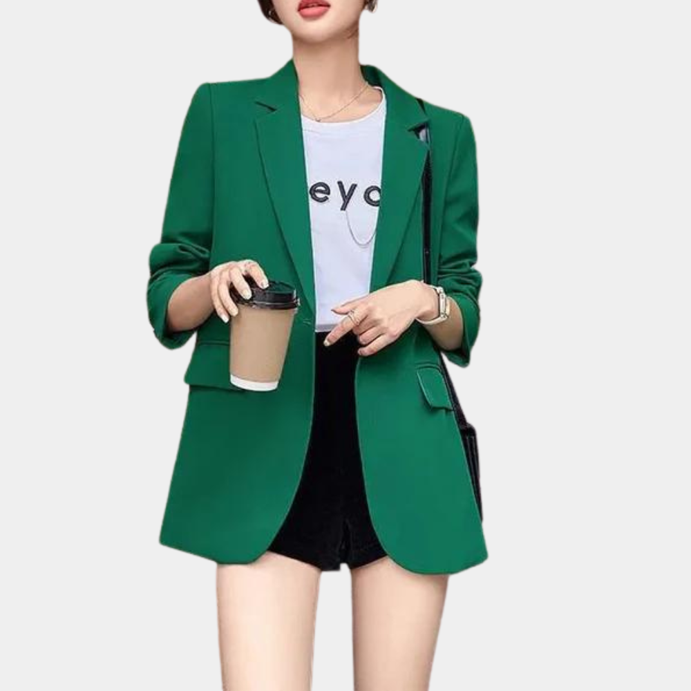 Ulicia – dames blazer met casual pasvorm en luchtige stof