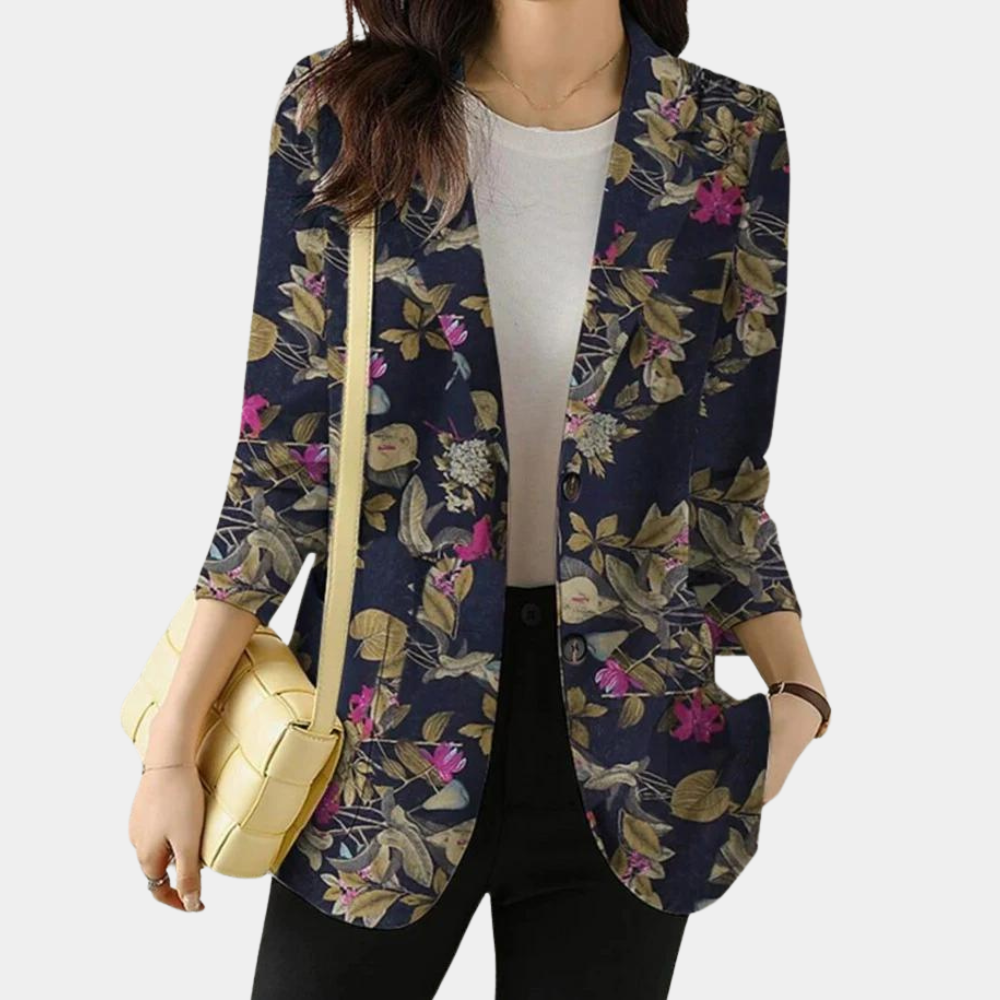 Jenna – Gebloemde Dames Blazer Met Comfortabele Pasvorm