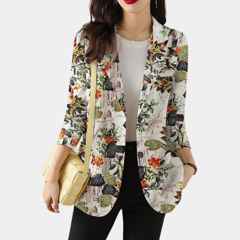 Jenna – Gebloemde Dames Blazer Met Comfortabele Pasvorm