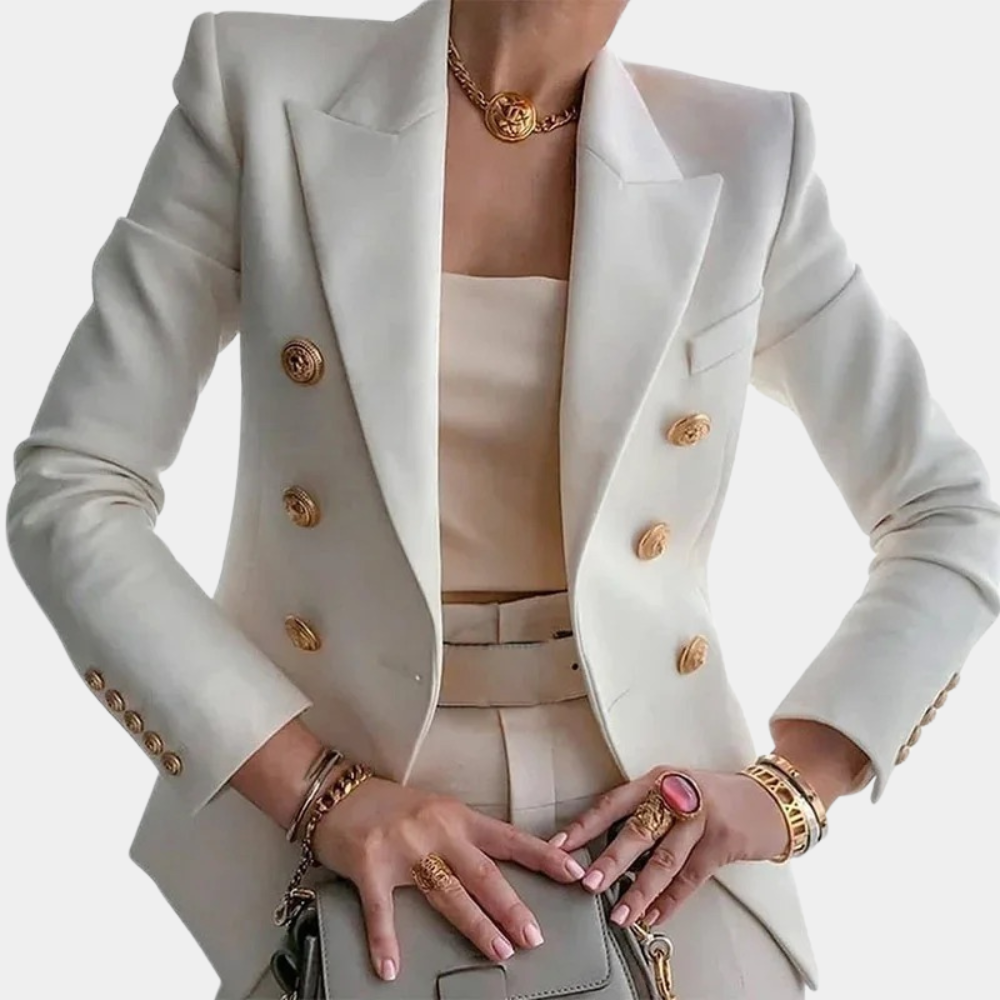 Gemma – getailleerde blazer met opstaande kraag