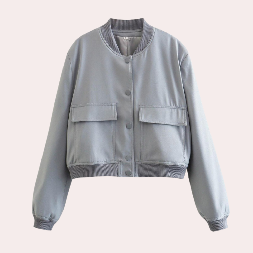 Mila – Casual dames bomberjack met zakken en relaxte pasvorm