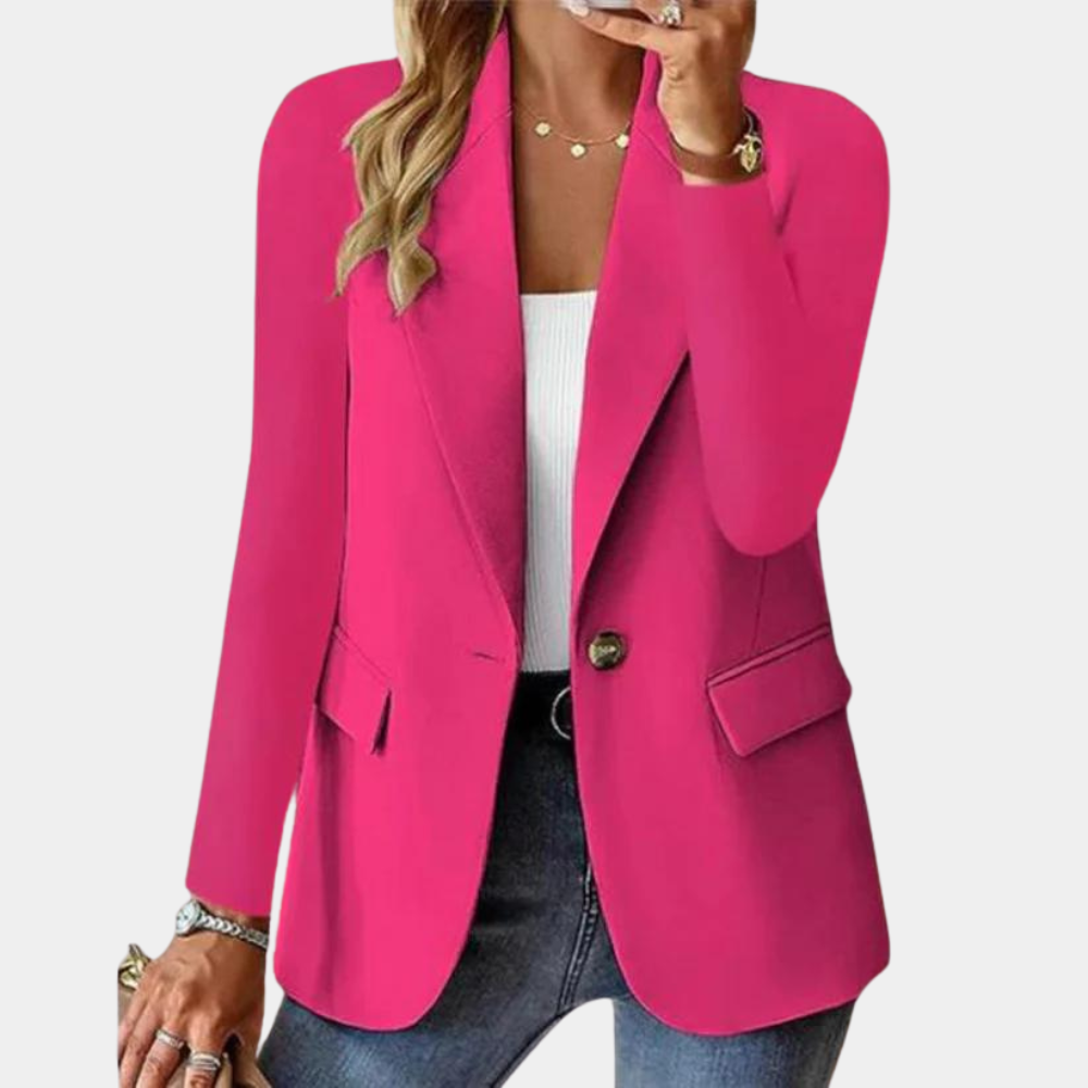 Elena – getailleerde blazer met zachte afwerking