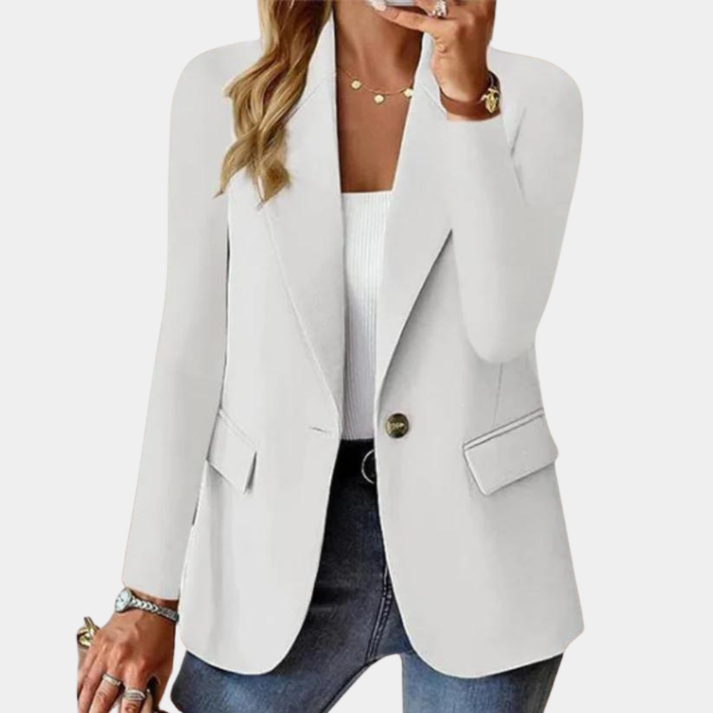 Elena – getailleerde blazer met zachte afwerking