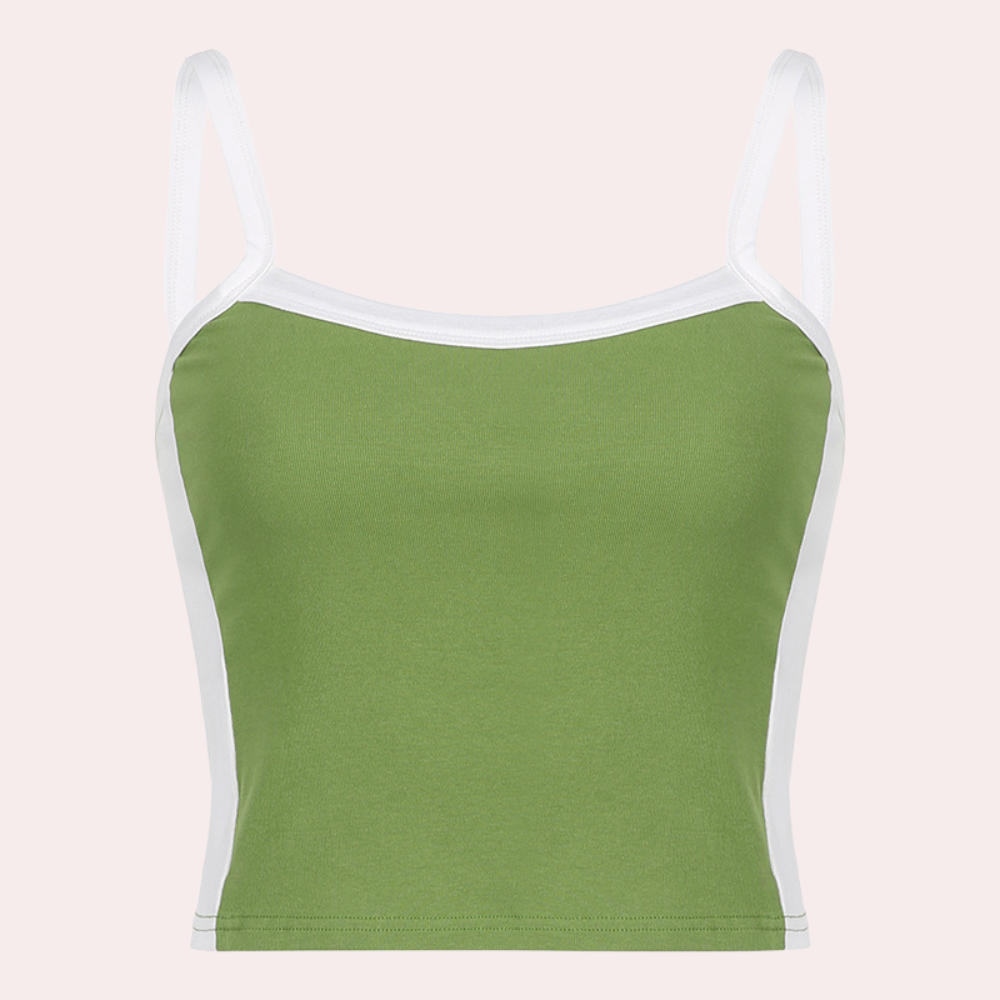 Arianna – Zomer top in lichtgewicht stof met ronde hals