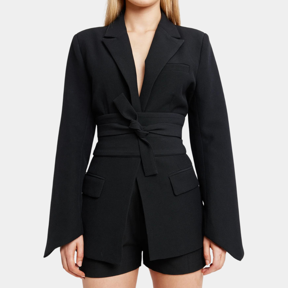 Thalia – getailleerde damesblazer met ceintuur