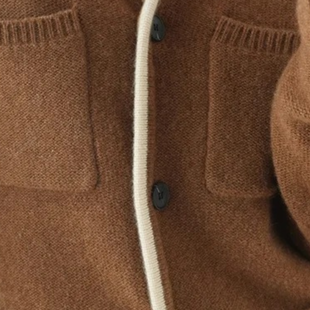 Mahaut – dames cardigan vest met minimalistisch design en zakken