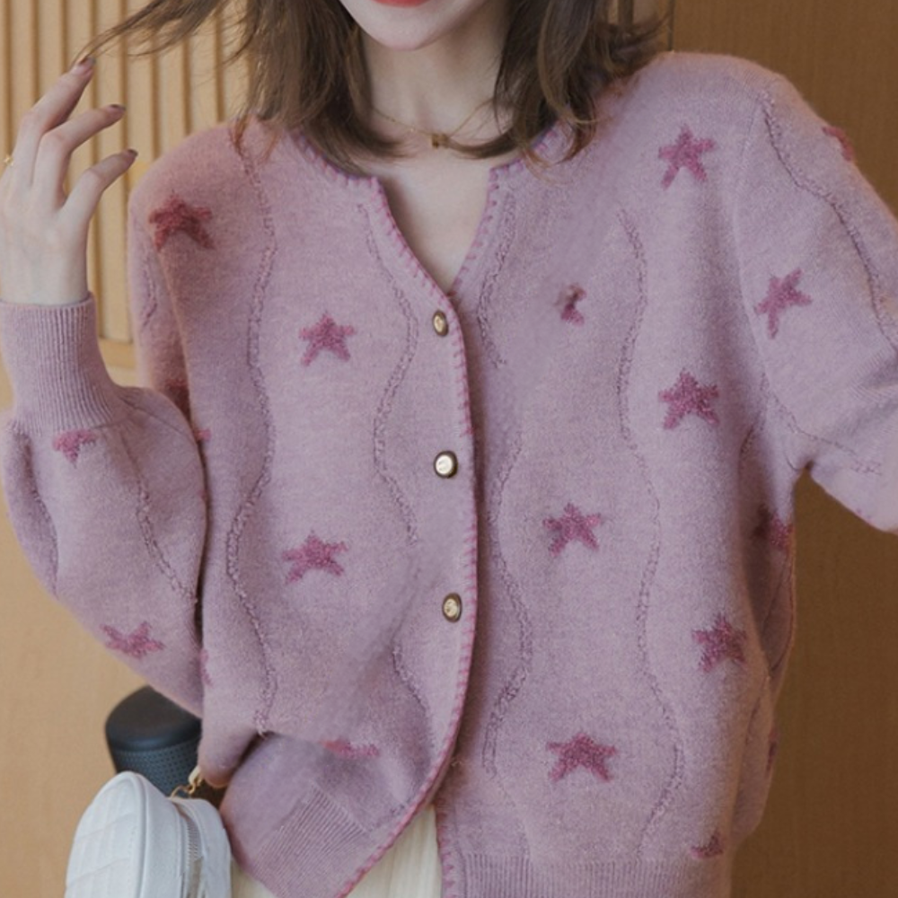 Kiana – gebreid cardigan vest van kasjmier
