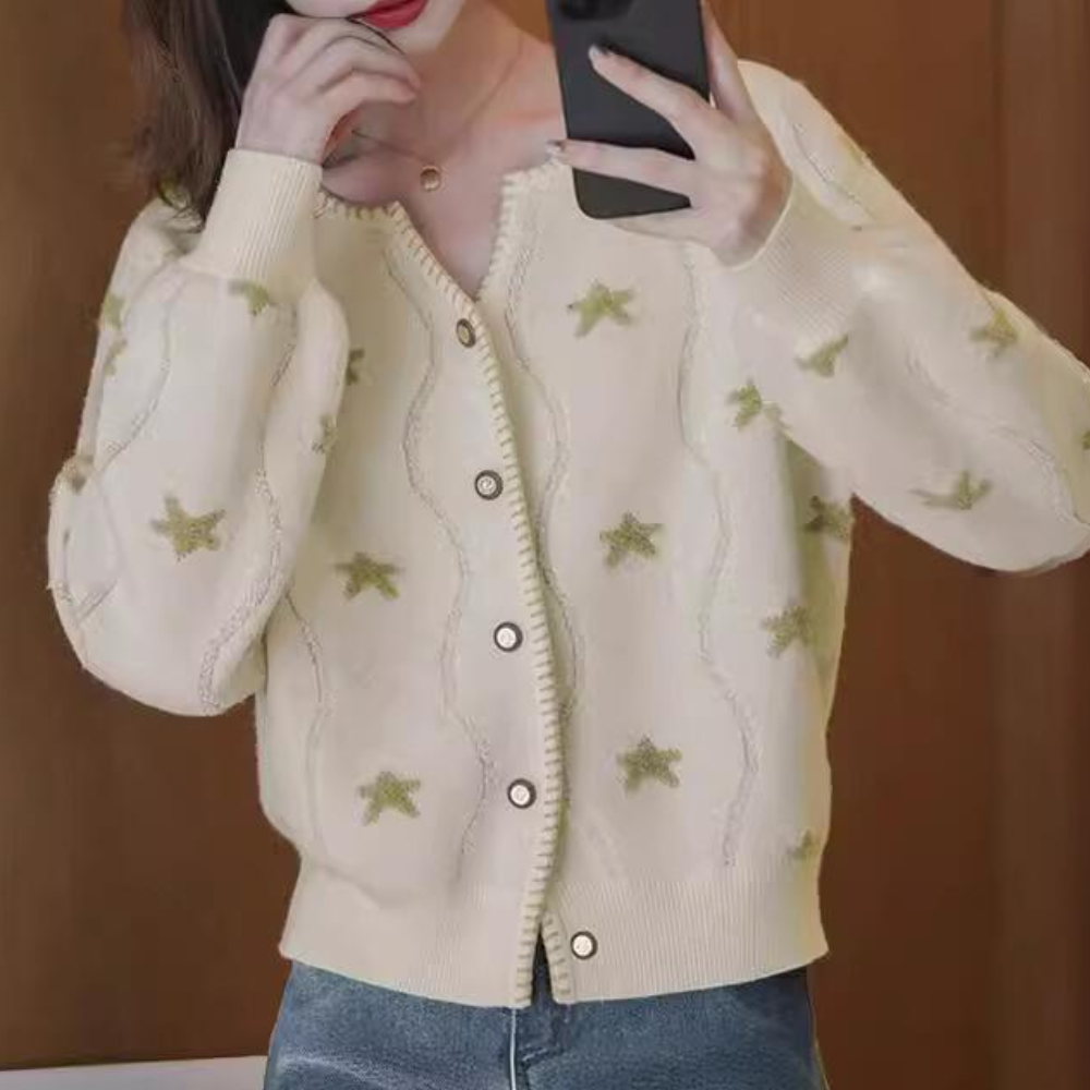 Kiana – gebreid cardigan vest van kasjmier