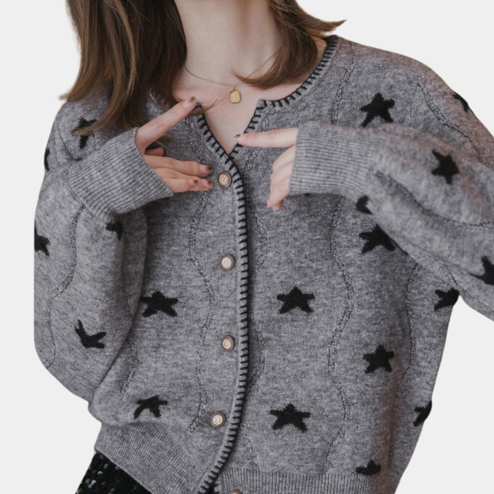 Kiana – gebreid cardigan vest van kasjmier