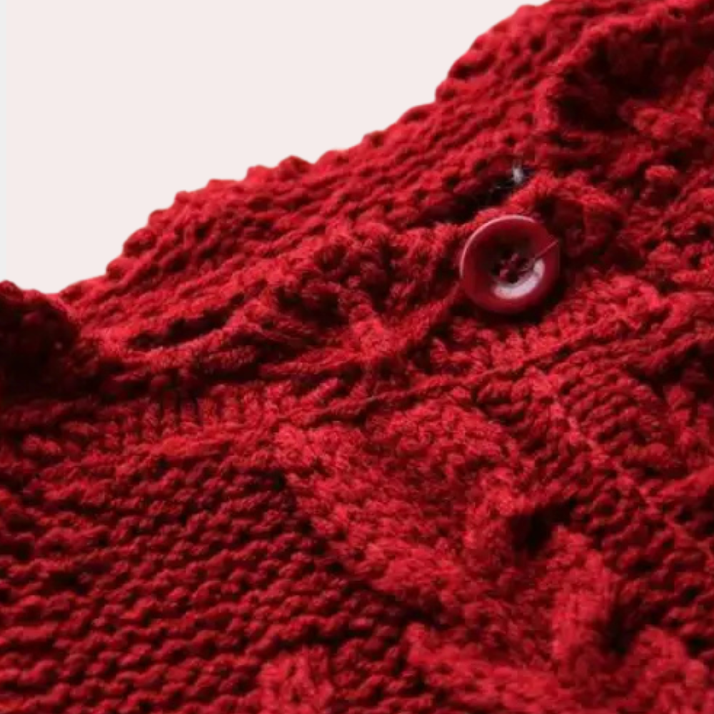 Ailana – gebreid dames cardigan vest