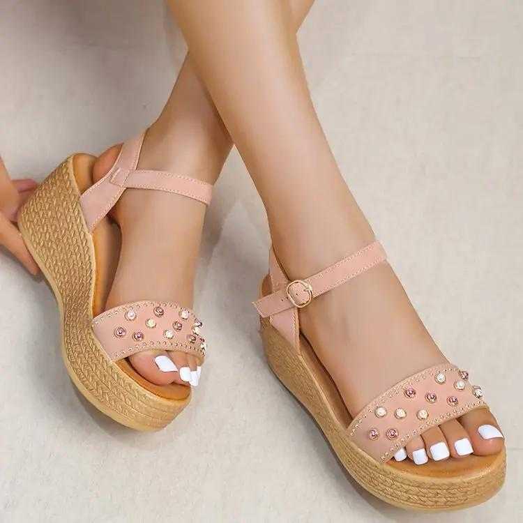 Sharon – Comfortabele sleehaksandalen met verstelbare band