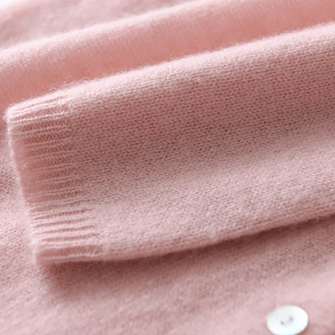 Kaitlin – dames cardigan vest met ronde hals