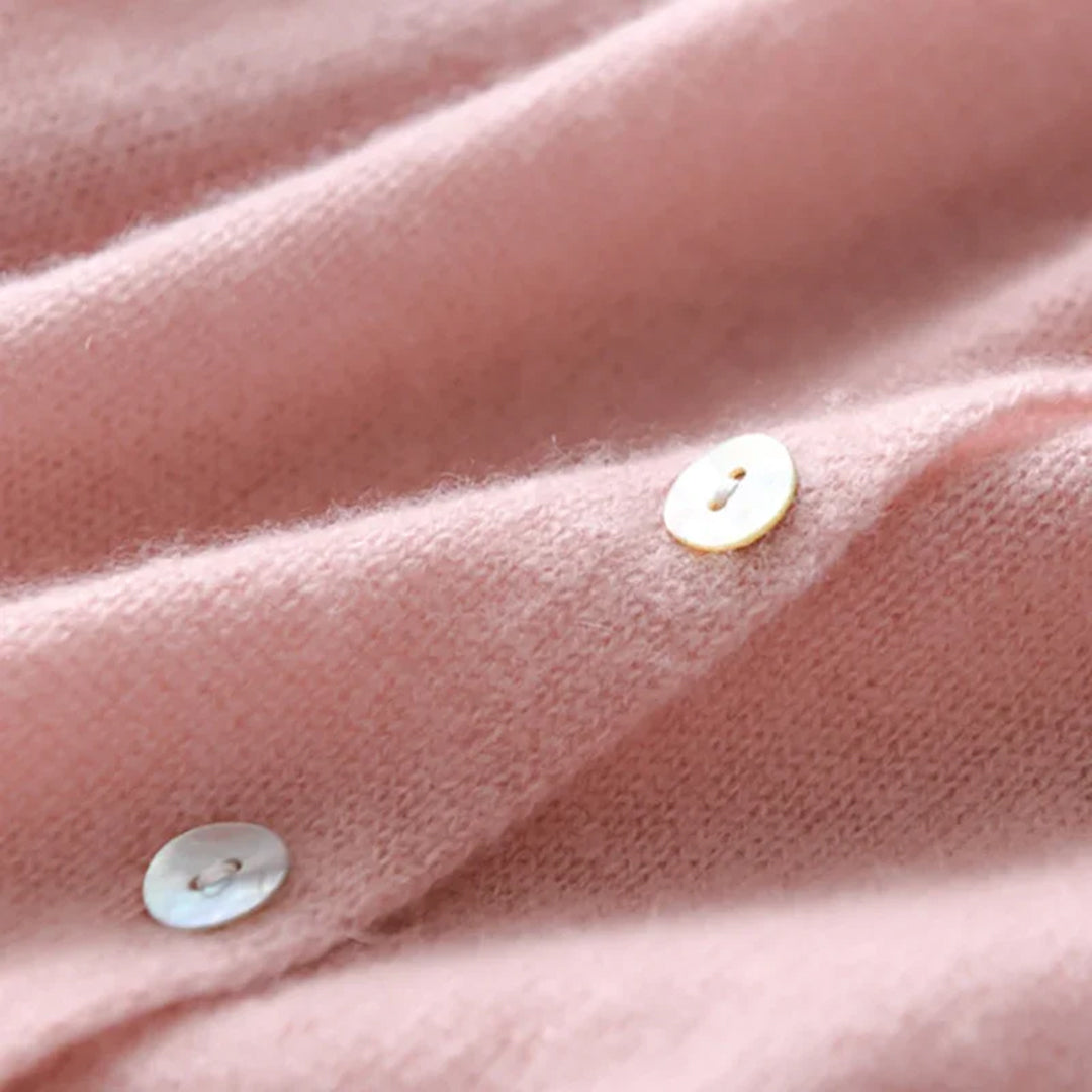 Kaitlin – dames cardigan vest met ronde hals