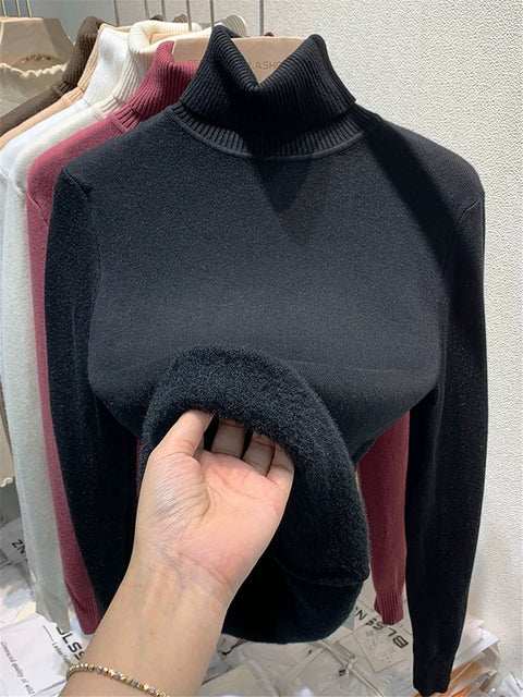 Isabelle – oversized cashmere coltrui met lange mouwen en heuplengte