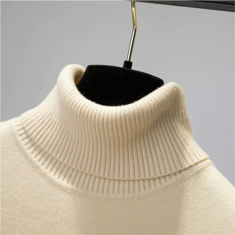 Isabelle – oversized cashmere coltrui met lange mouwen en heuplengte