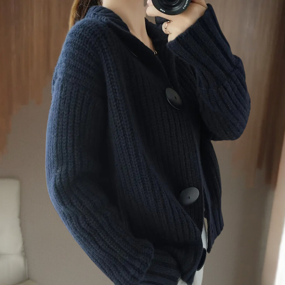Inara – gebreid cardigan vest van wol