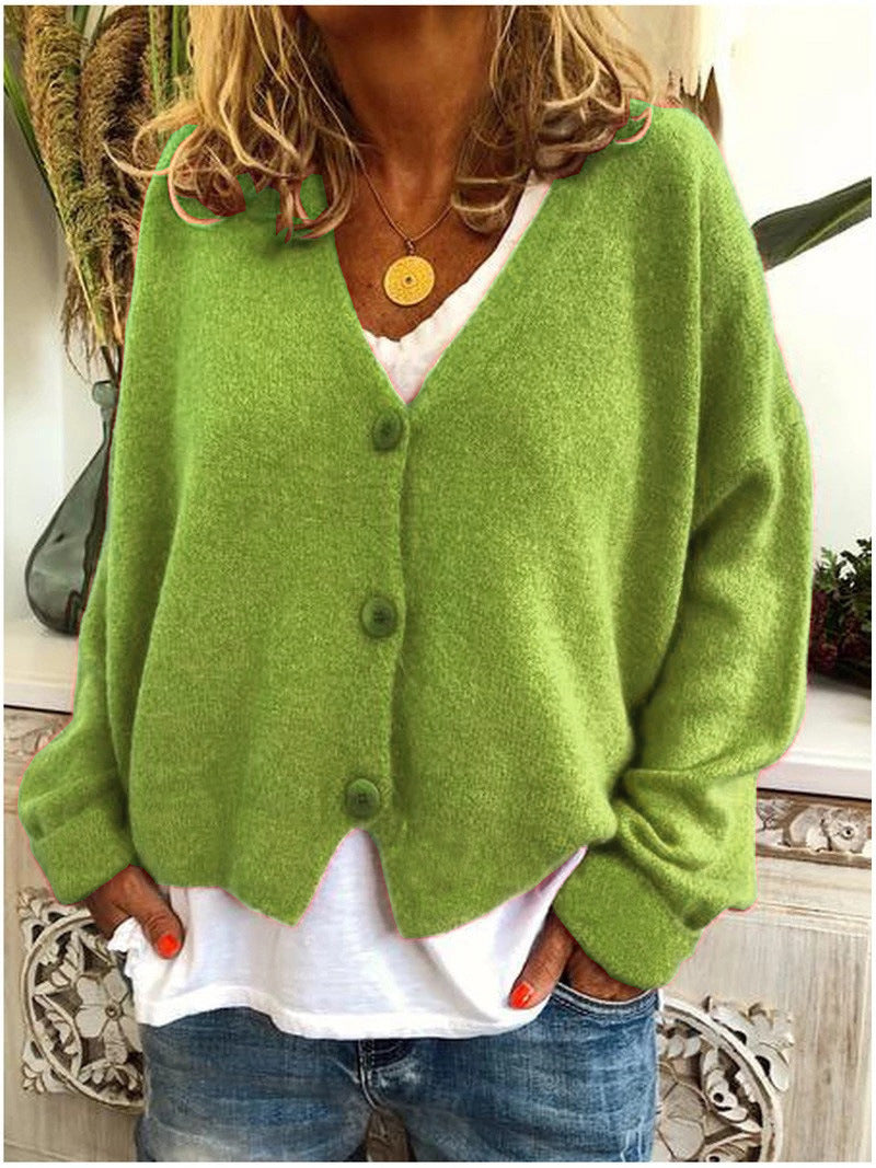 Sofie – zachte cardigan-vest met V-hals en knoopsluiting