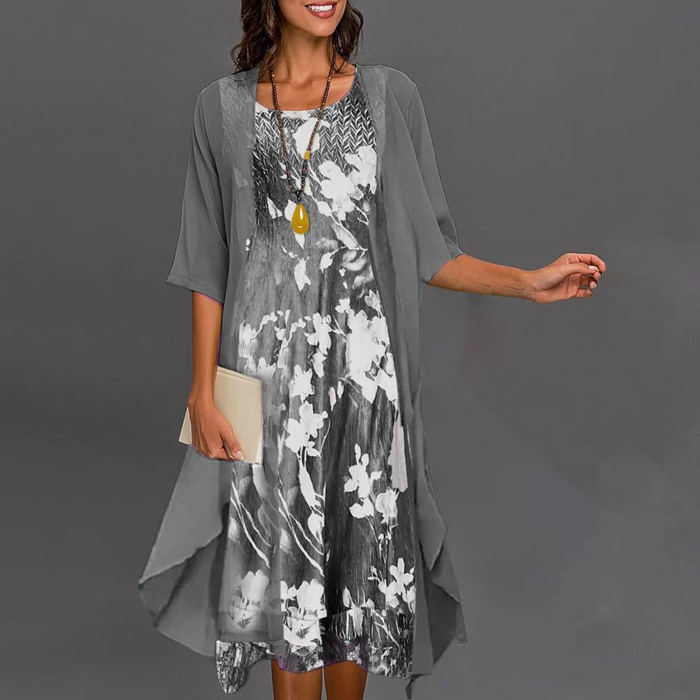 Sophie – Maxi zomerjurk met korte mouwen en bloemenprint