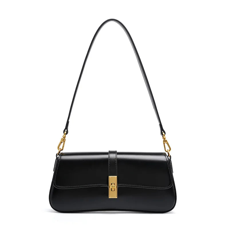 Claire – baguette leren schoudertas