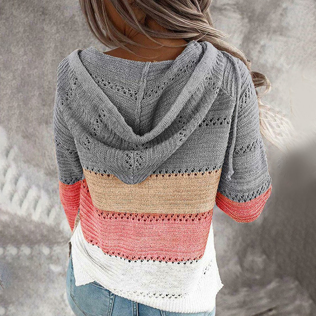Avalynn – oversized gebreide trui met v-hals