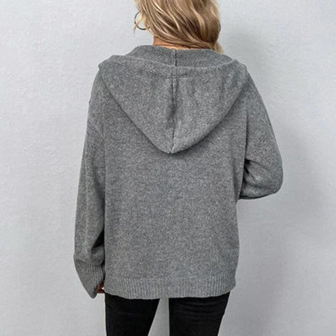 Filippa – dames cardigan vest met capuchon v