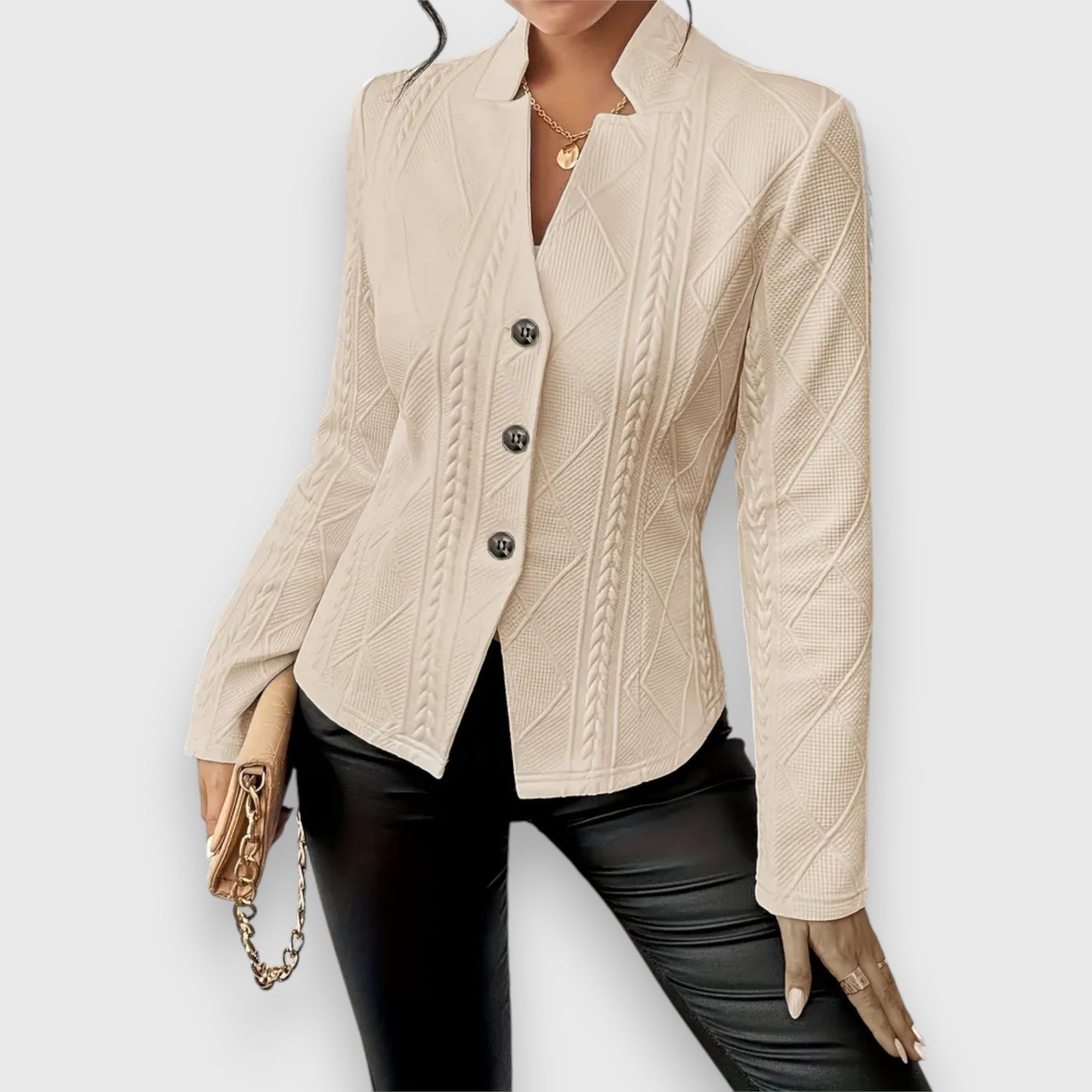 Claire – Getailleerde blazer met reverskraag