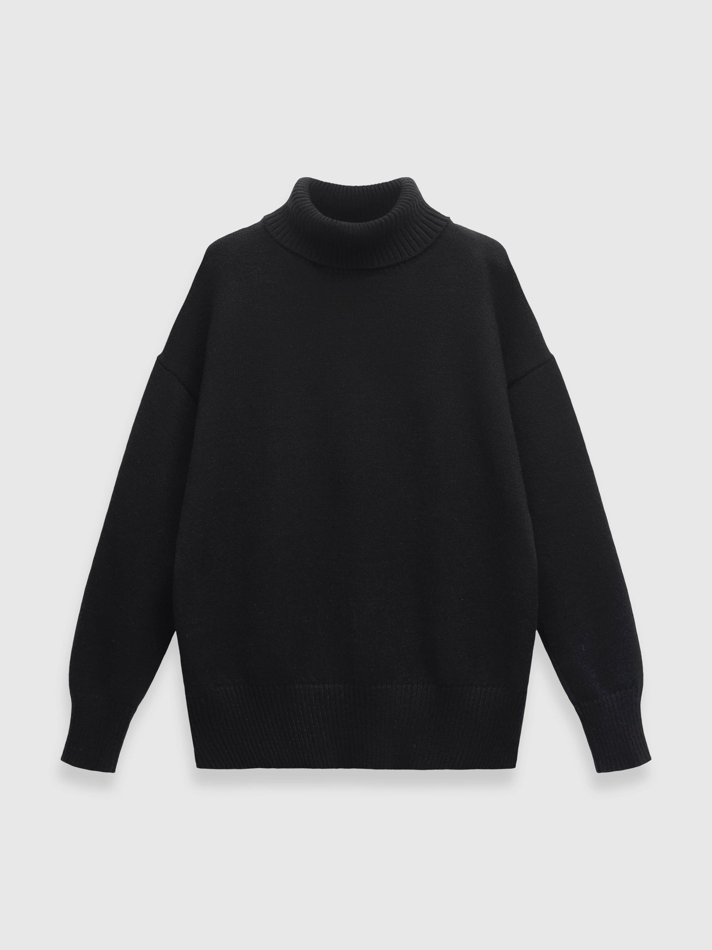 Harper – zachte oversized coltrui van zware knit met ribdetails