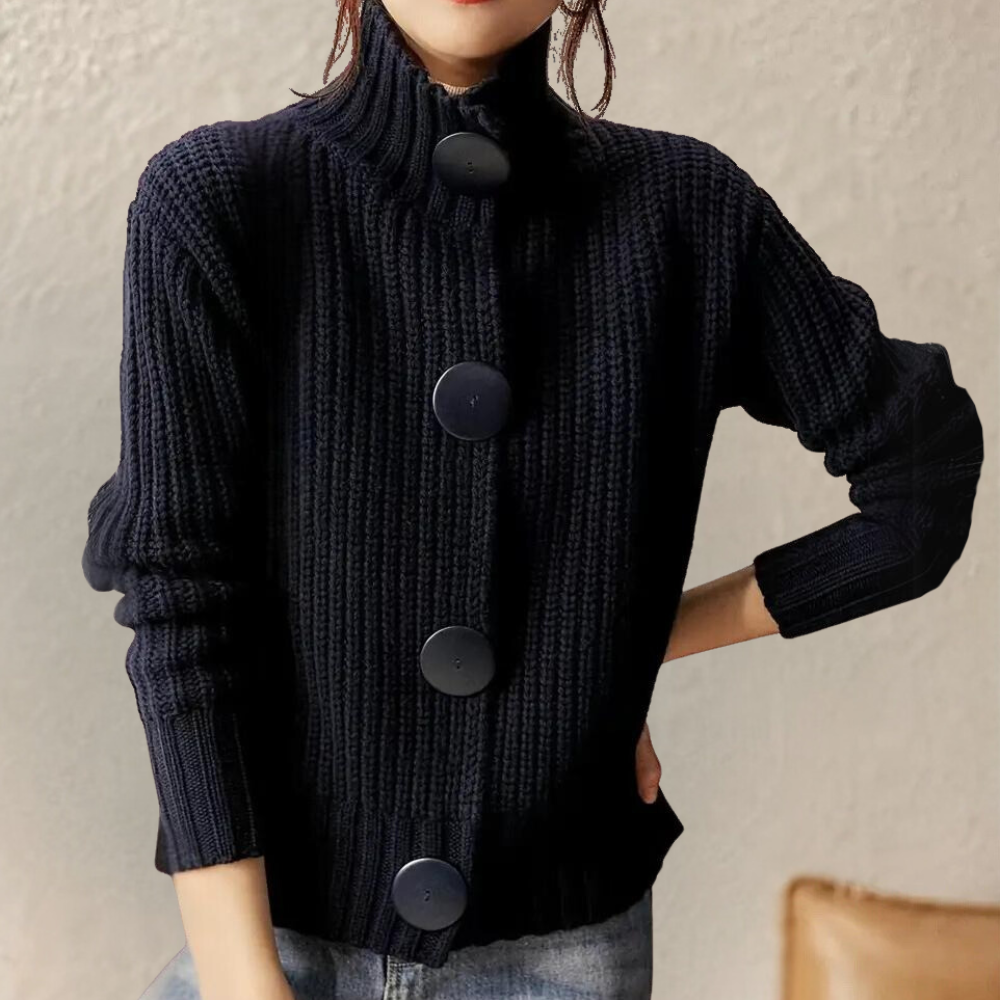 Inara – gebreid cardigan vest van wol