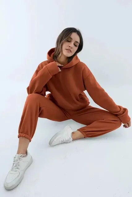 Émilie – dames joggingset met kaptrui en broek
