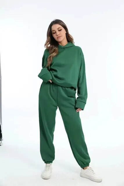 Émilie – dames joggingset met kaptrui en broek