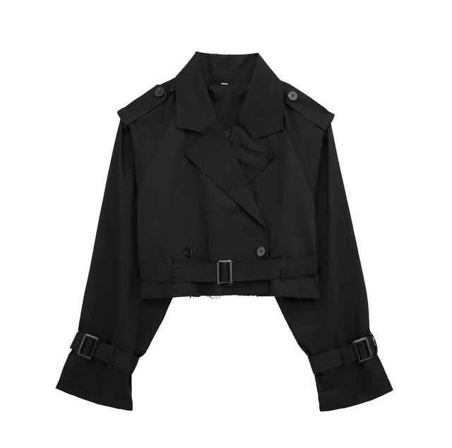 Juliette – Korte Trenchcoat Met Tailleriem