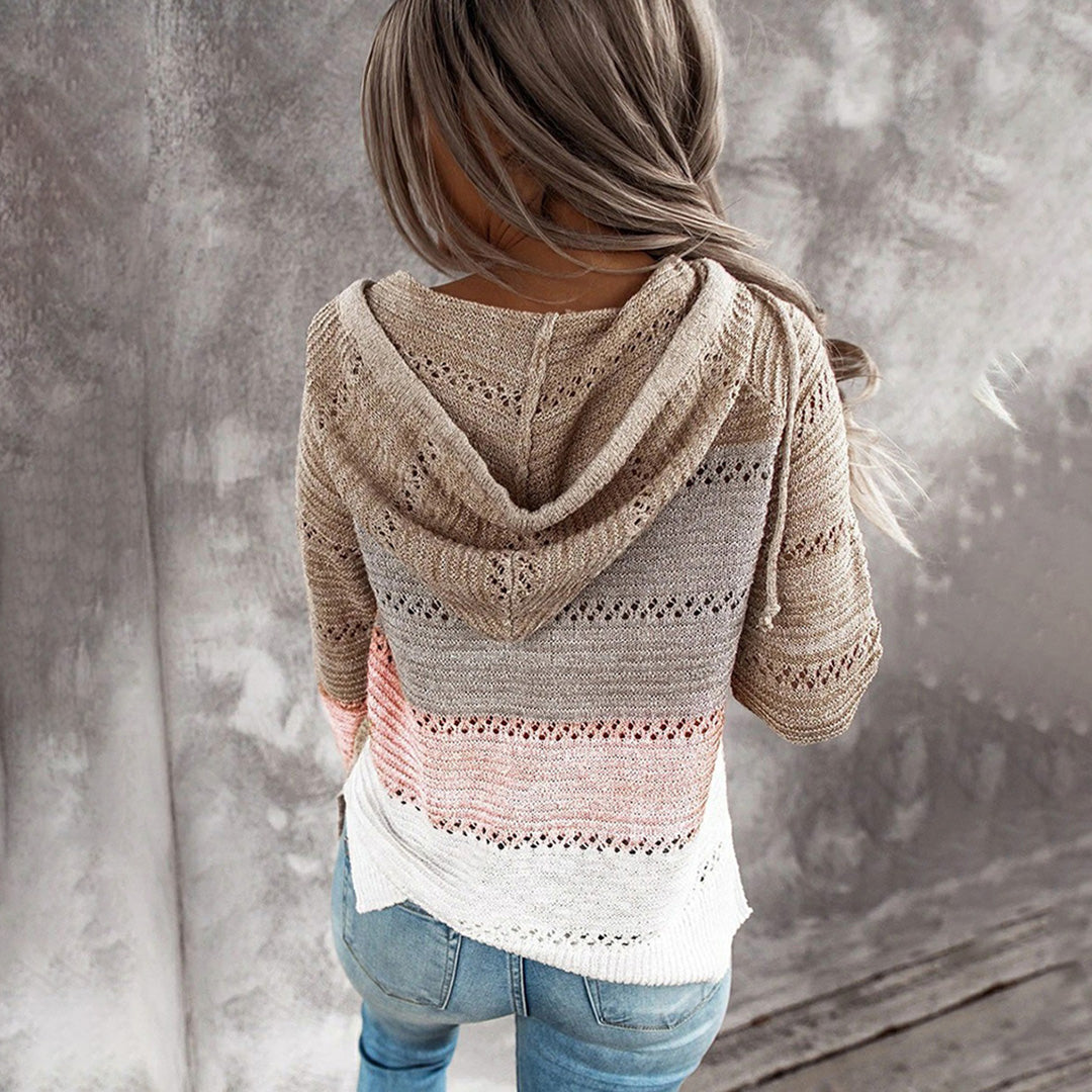 Avalynn – oversized gebreide trui met v-hals