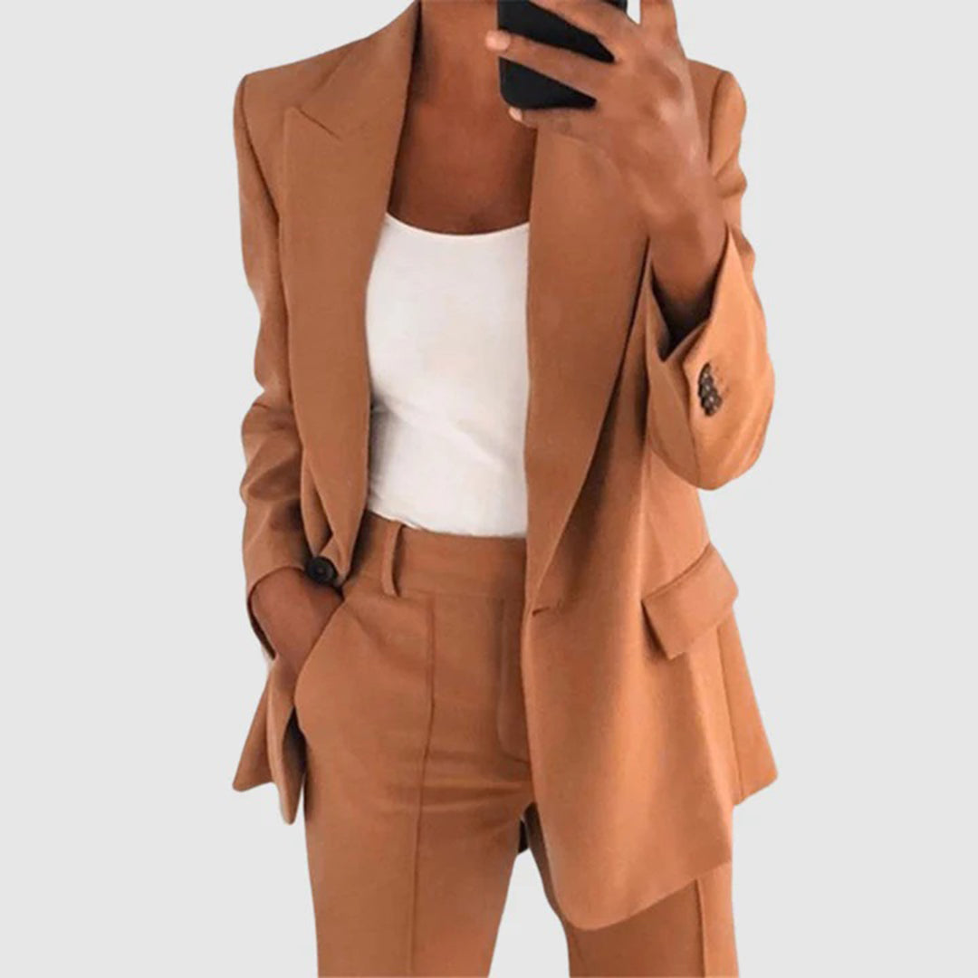 Isa – blazer met zachte voering en rechte pasvorm