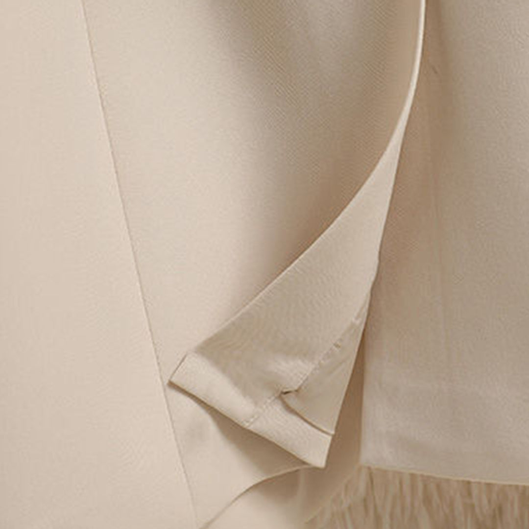 Serena – getailleerde longline blazer met riem en klassieke reverskraag