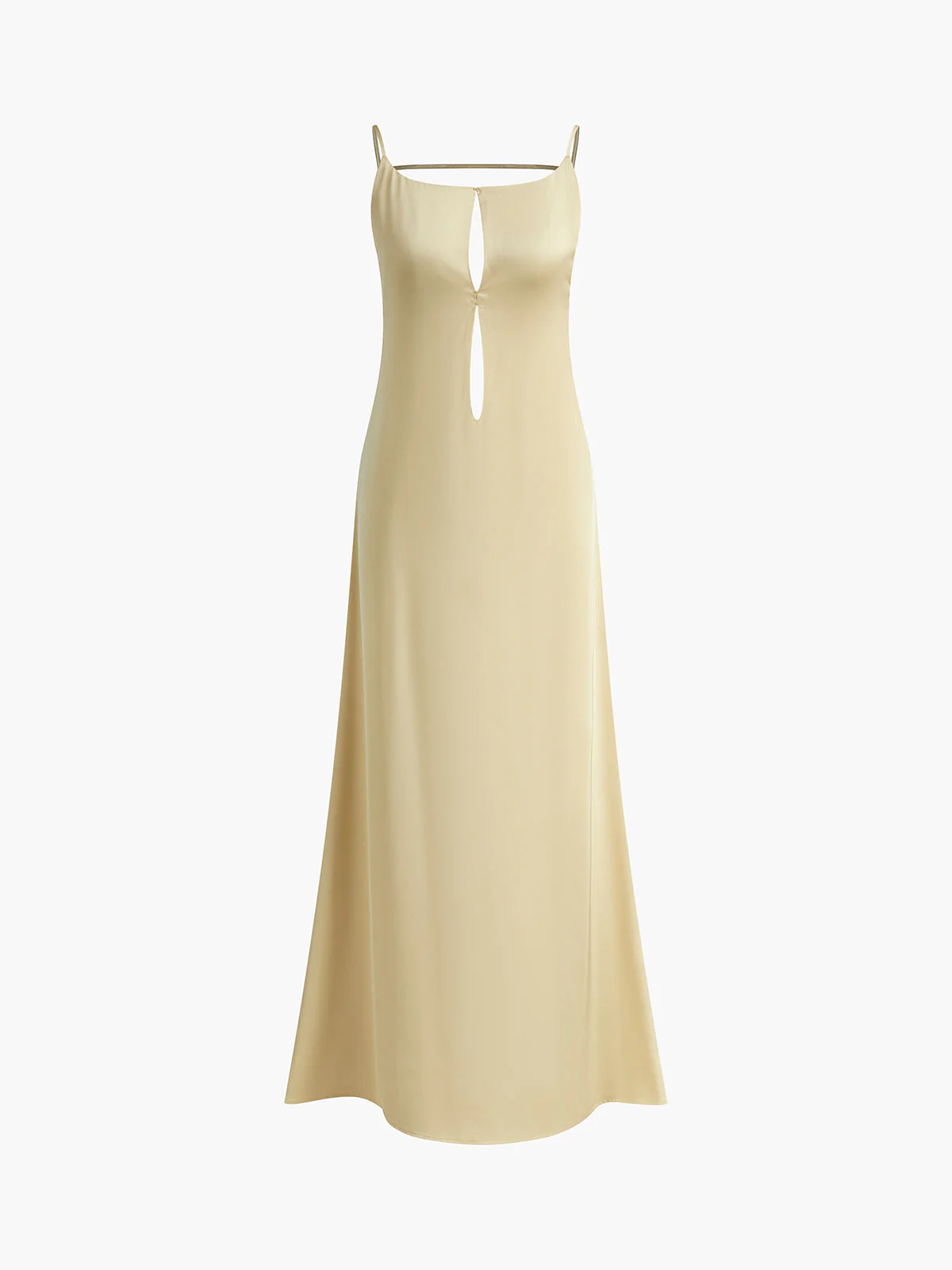 Sanne – zomer maxi jurk met open rug en fijne spaghettibandjes