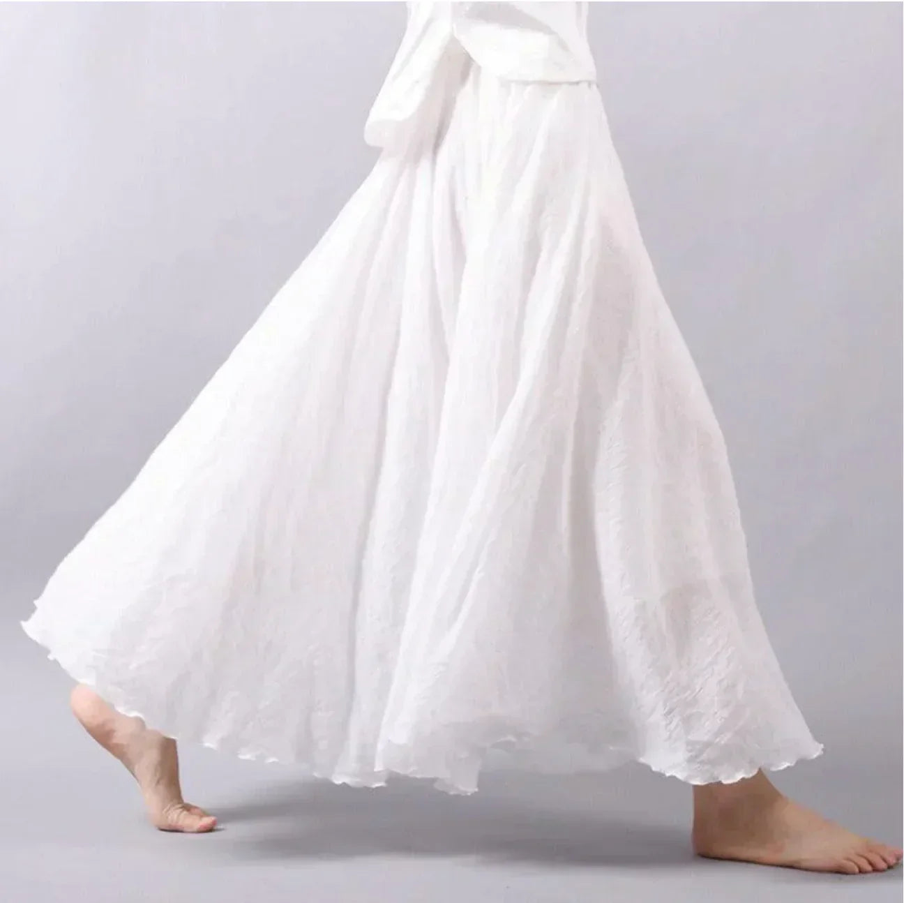 Luna – Boho Maxi-rok Met Hoge Taille En Luchtige Plooien
