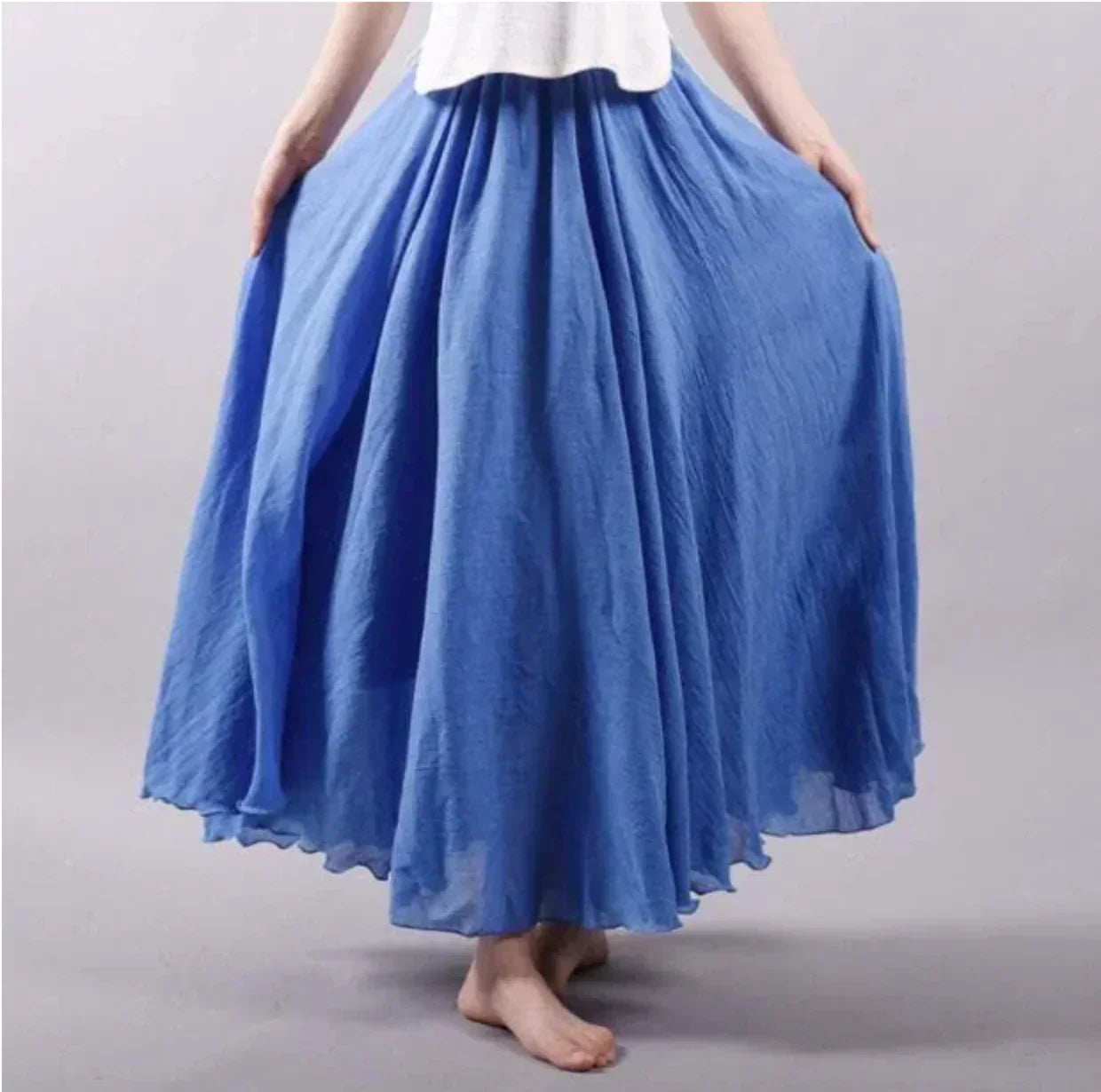 Luna – Boho Maxi-rok Met Hoge Taille En Luchtige Plooien