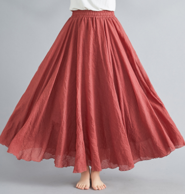 Luna – Boho Maxi-rok Met Hoge Taille En Luchtige Plooien