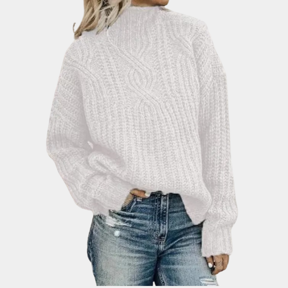 Melanie – oversized zacht gebreide damestrui