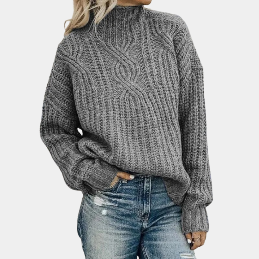 Melanie – oversized zacht gebreide damestrui